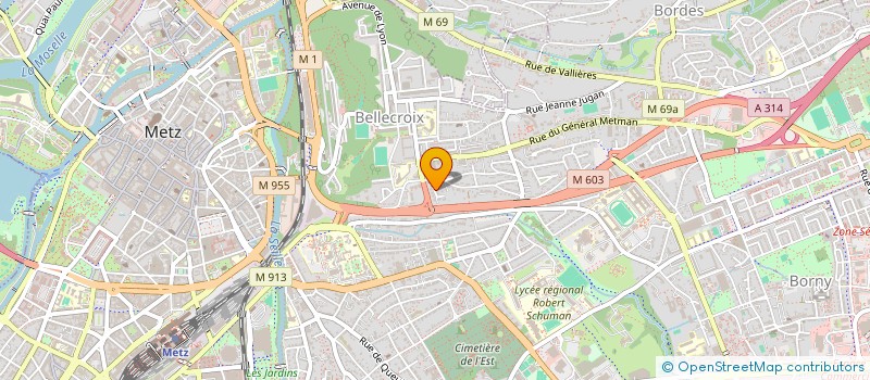 localisation de l'entreprise MONSIEUR SEBASTIEN MIRANDELA  METZ