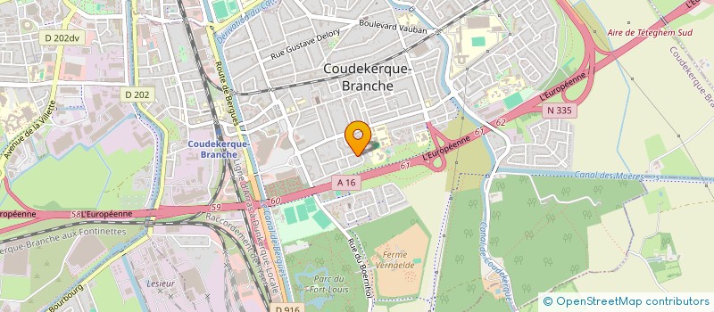 localisation de l'entreprise MONSIEUR SEBASTIEN MIROUX  COUDEKERQUE-BRANCHE