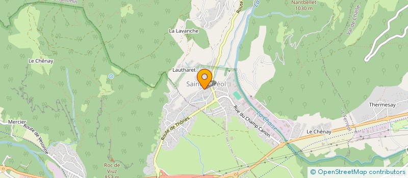 localisation de l'entreprise MONSIEUR SEBASTIEN MOCELLIN  LATHUILE