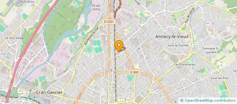 localisation de l'entreprise MONSIEUR SEBASTIEN MODAFFARI à ANNECY