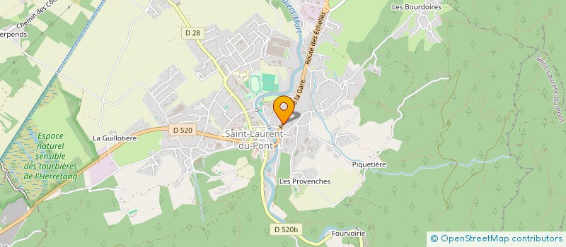 localisation de l'entreprise MONSIEUR SEBASTIEN MODELON  SAINT-LAURENT-DU-PONT