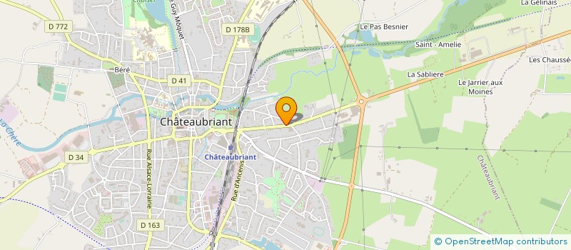 localisation de l'entreprise MONSIEUR SEBASTIEN MOLARD à CHATEAUBRIANT