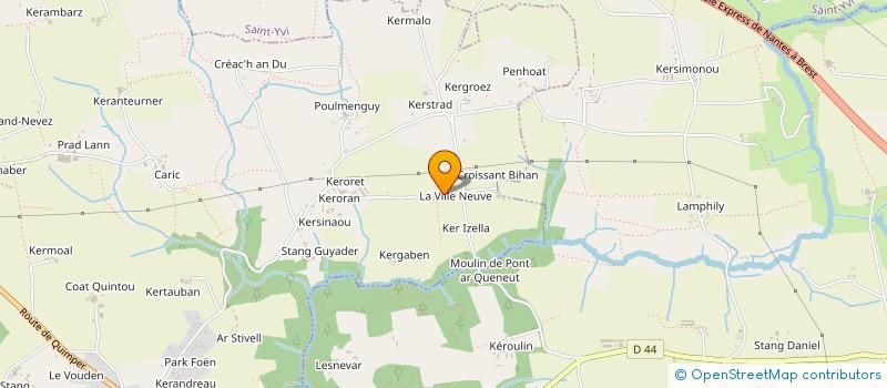 localisation de l'entreprise MONSIEUR SEBASTIEN MOLARD  LA FORET FOUESNANT