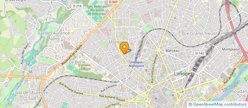 localisation de l'entreprise MONSIEUR SEBASTIEN MOLINA à LIMOGES