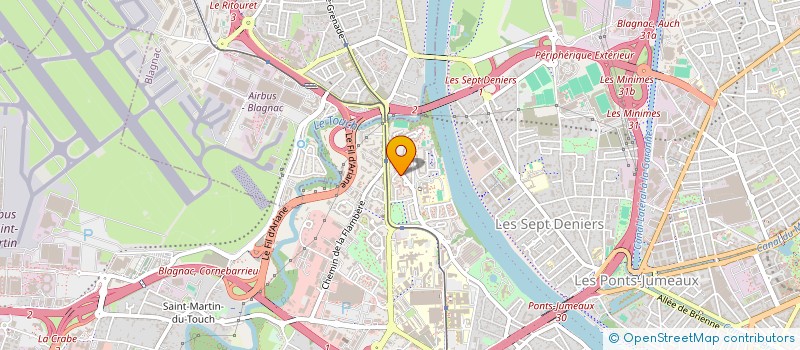 localisation de l'entreprise MONSIEUR SEBASTIEN MONDET à TOULOUSE