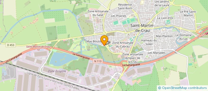 localisation de l'entreprise MONSIEUR SEBASTIEN MONGE à SAINT-MARTIN-DE-CRAU