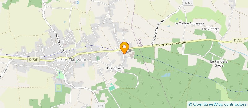 localisation de l'entreprise MONSIEUR SEBASTIEN MONIER  SCORBE-CLAIRVAUX