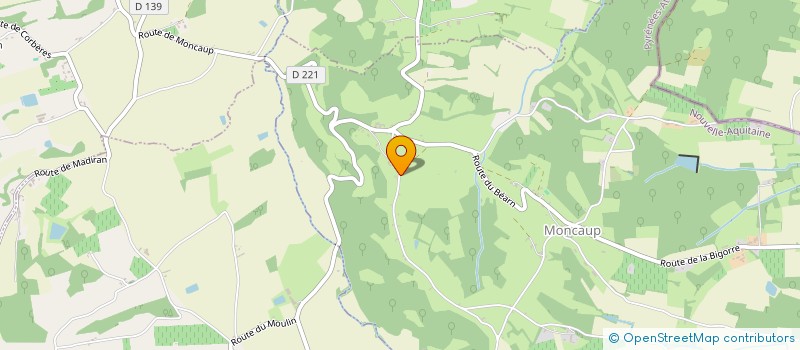 localisation de l'entreprise MONSIEUR SEBASTIEN MONLOR  MONCAUP