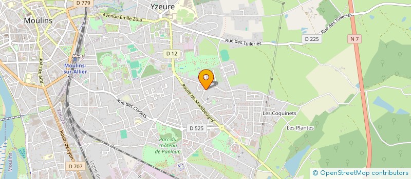 localisation de l'entreprise MONSIEUR SEBASTIEN MONNERY  YZEURE