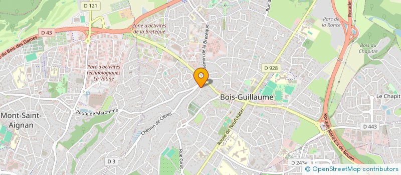 localisation de l'entreprise MONSIEUR SEBASTIEN MONOD à BOIS-GUILLAUME