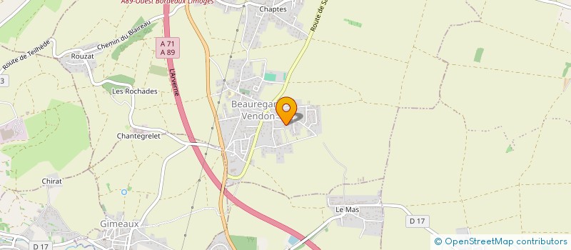 localisation de l'entreprise MONSIEUR SEBASTIEN MONTALET  BEAUREGARD-VENDON