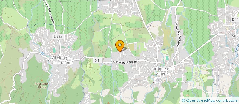 localisation de l'entreprise MONSIEUR SEBASTIEN MONTALETANG  LAROQUE-DES-ALBERES