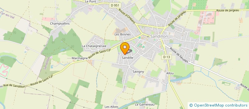 localisation de l'entreprise MONSIEUR SEBASTIEN MONTENS à SANDILLON