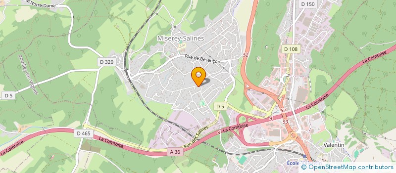 localisation de l'entreprise MONSIEUR SEBASTIEN MONTINI  MISEREY-SALINES