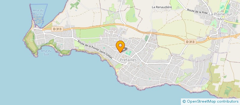 localisation de l'entreprise MONSIEUR SEBASTIEN MOOS  PREFAILLES