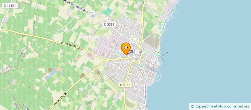 localisation de l'entreprise MONSIEUR SEBASTIEN MOREAU à MARSEILLAN