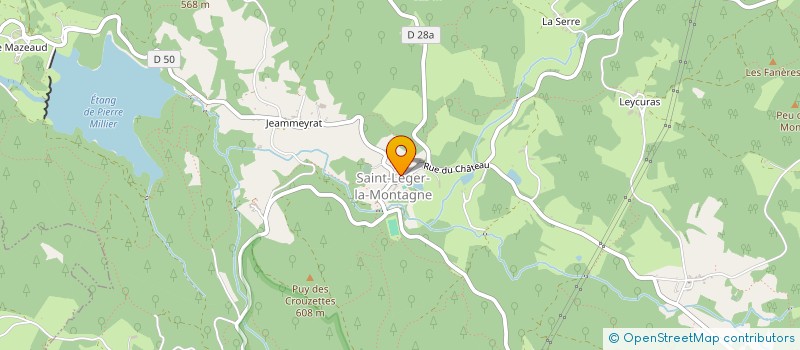 localisation de l'entreprise MONSIEUR SEBASTIEN MORICHON  SAINT-LEGER-LA-MONTAGNE