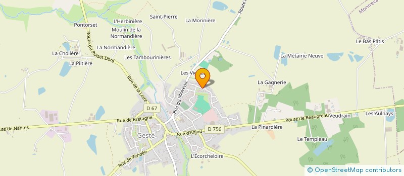 localisation de l'entreprise MONSIEUR SEBASTIEN MORILLE à MONTREVAULT-SUR-EVRE
