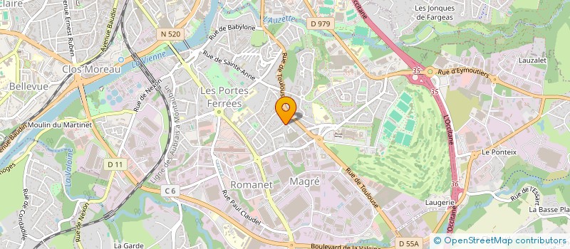 localisation de l'entreprise MONSIEUR SEBASTIEN MORINET à LIMOGES