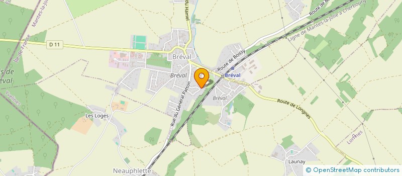 localisation de l'entreprise MONSIEUR SEBASTIEN MORNIER  BREVAL