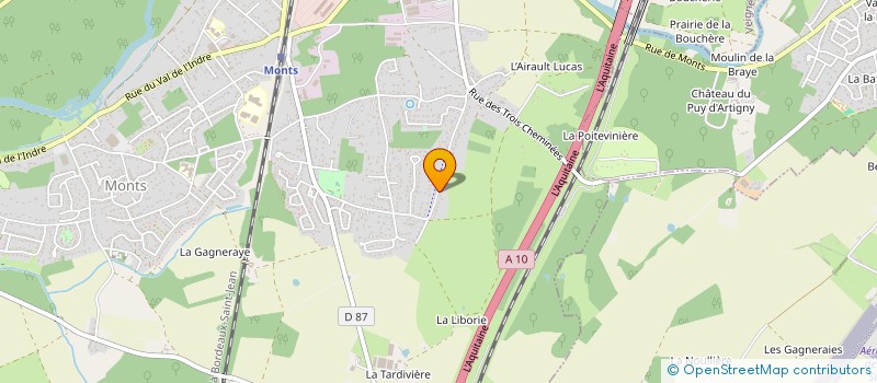 localisation de l'entreprise MONSIEUR SEBASTIEN MORON  MONTS