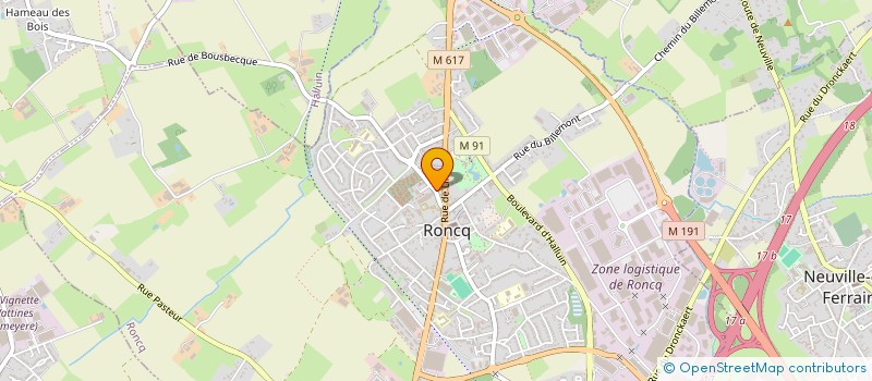 localisation de l'entreprise MONSIEUR SEBASTIEN MORVAN  RONCQ