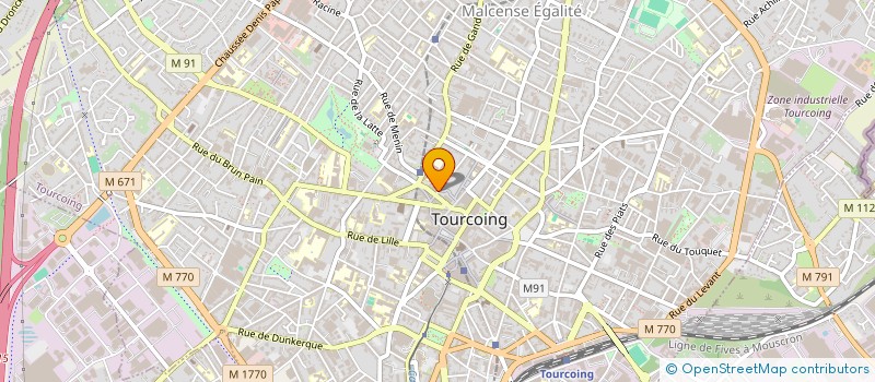 localisation de l'entreprise MONSIEUR SEBASTIEN MOTTE  TOURCOING