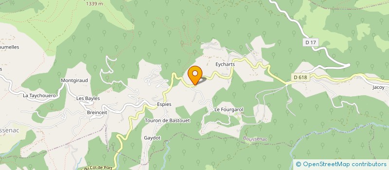 localisation de l'entreprise MONSIEUR SEBASTIEN MOUCHET à BOUSSENAC