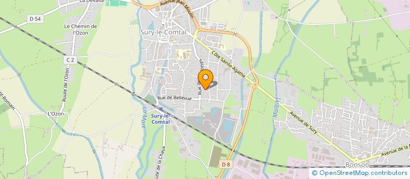 localisation de l'entreprise MONSIEUR SEBASTIEN MOULIN  SURY-LE-COMTAL