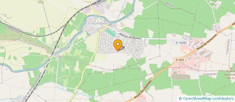 localisation de l'entreprise MONSIEUR SEBASTIEN MOULS à COLOMBIERS