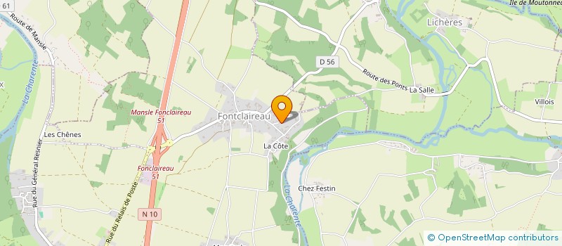 localisation de l'entreprise MONSIEUR SEBASTIEN MOUNIER à MANSLE-LES-FONTAINES