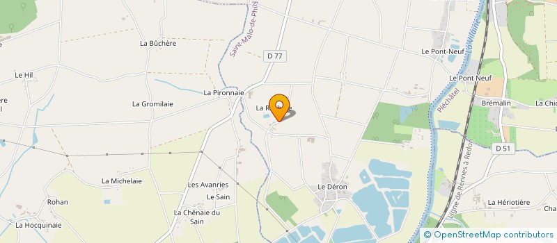 localisation de l'entreprise MONSIEUR SEBASTIEN MOUREAUD  GUIPRY-MESSAC