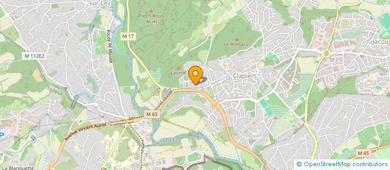 localisation de l'entreprise MONSIEUR SEBASTIEN MOUREU  CLAPIERS