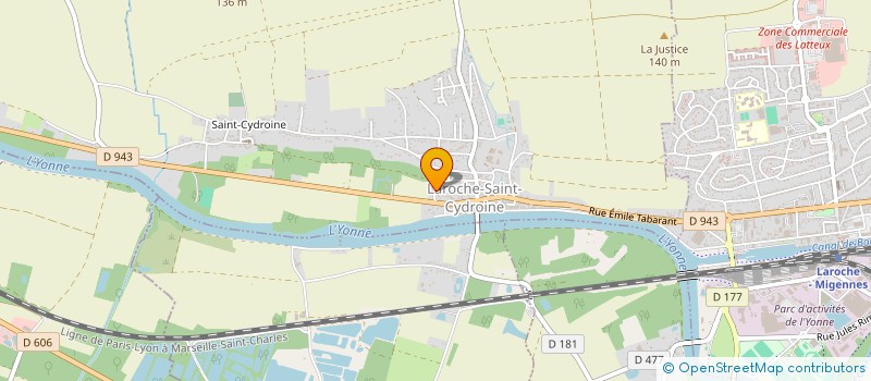 localisation de l'entreprise MONSIEUR SEBASTIEN MOURLIN  LAROCHE-SAINT-CYDROINE
