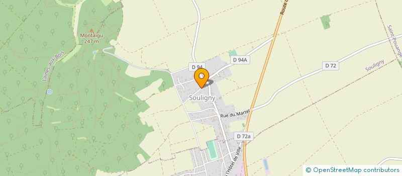 localisation de l'entreprise MONSIEUR SEBASTIEN MOUTARD  SOULIGNY