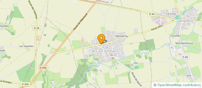 localisation de l'entreprise MONSIEUR SEBASTIEN MOYNE  ARS-SUR-FORMANS