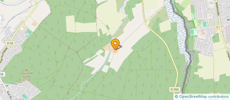 localisation de l'entreprise MONSIEUR SEBASTIEN MULLER  CREUTZWALD