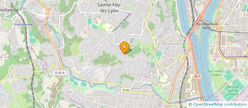 localisation de l'entreprise MONSIEUR SEBASTIEN MULLER-FEUGA  SAINTE-FOY-LES-LYON