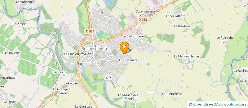 localisation de l'entreprise MONSIEUR SEBASTIEN MURZEAU à ROCHESERVIERE