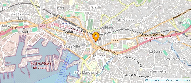 localisation de l'entreprise MONSIEUR SEBASTIEN MUZARD  TOULON