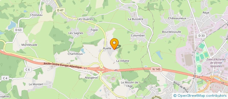 localisation de l'entreprise MONSIEUR SEBASTIEN NAILLAT à SAINT-SULPICE-LE-GUERETOIS