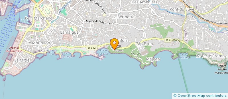 localisation de l'entreprise MONSIEUR SEBASTIEN NANTAS  TOULON