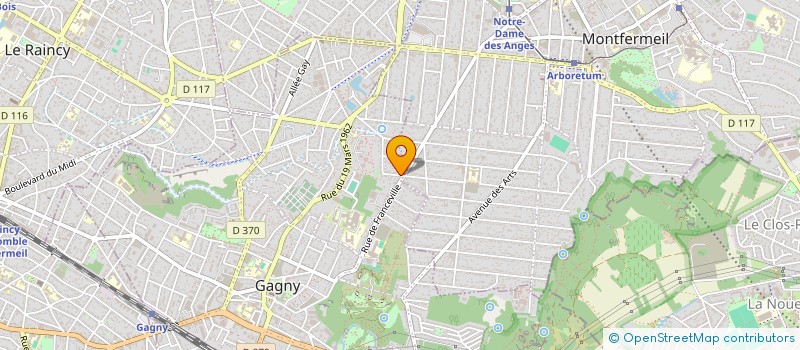 localisation de l'entreprise MONSIEUR SEBASTIEN NARBONI à GAGNY