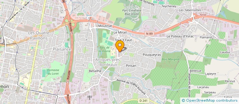 localisation de l'entreprise MONSIEUR SEBASTIEN NATIVEL  BASSENS