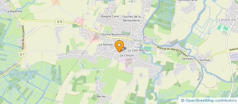 localisation de l'entreprise MONSIEUR SEBASTIEN NEAU  MAGNE