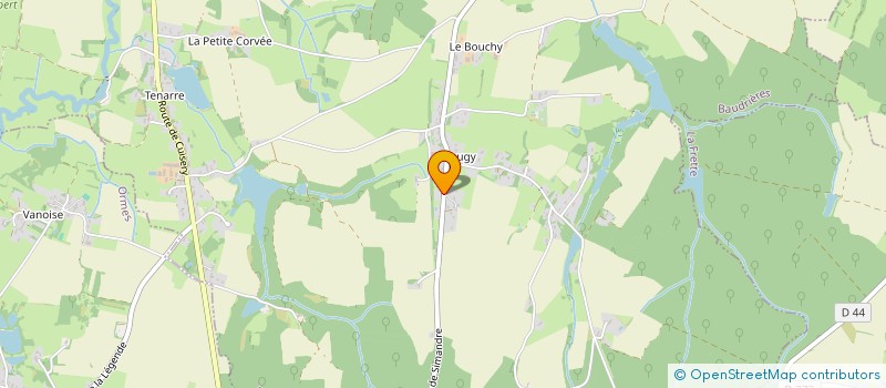 localisation de l'entreprise MONSIEUR SEBASTIEN NEAULT  BAUDRIERES