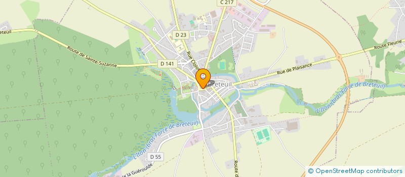 localisation de l'entreprise MONSIEUR SEBASTIEN NERET  BRETEUIL