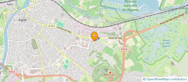 localisation de l'entreprise MONSIEUR SEBASTIEN NICOLAS  AGDE