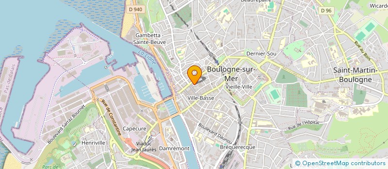 localisation de l'entreprise MONSIEUR SEBASTIEN NICOLAS à BOULOGNE-SUR-MER