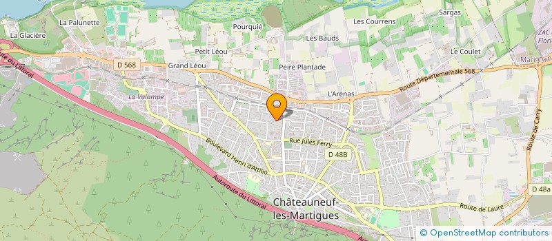 localisation de l'entreprise MONSIEUR SEBASTIEN NIELLINI  CHATEAUNEUF-LES-MARTIGUES